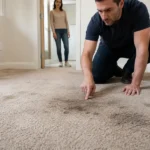 Professional hot water extraction carpet cleaning